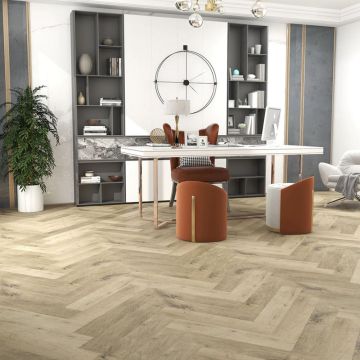 Estilo HardCore Herringbone Flooring 2.38m2 Per Pack - Copley Oak