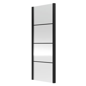 Hudson Reed Apex 8mm Semi Frameless Side Panel 800mm - Matt Black