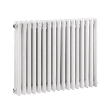 Hudson Reed Colosseum 3 Column Horizontal Radiator 600mm x 777mm - White