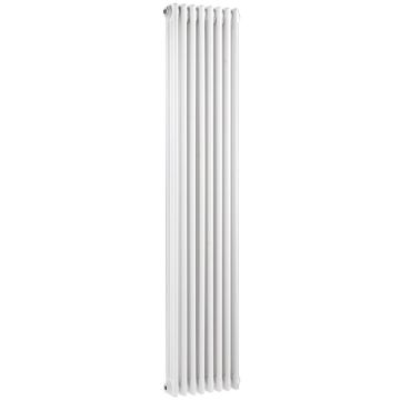 Hudson Reed Colosseum 3 Column Vertical Radiator 1800mm x 376mm - White
