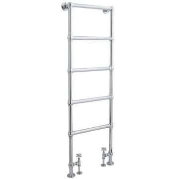 Hudson Reed Countess Floor Mounted Towel Rail 1500mm x 600mm - Chrome