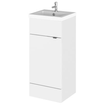 Hudson Reed Fusion 400mm Vanity Unit & Basin - Gloss White