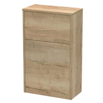 Hudson Reed Juno 500mm Toilet Unit - Chesnut Oak Woodgrain