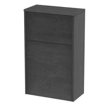 Hudson Reed Juno 500mm Toilet Unit - Graphite Grey Woodgrain