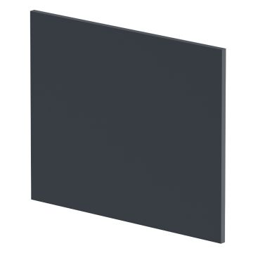 Hudson Reed Juno Shower Bath End Panel 700mm - Satin Anthracite