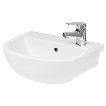 Hudson Reed 400mm Oculus Compact Semi-Recessed Basin - White
