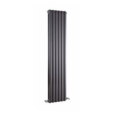 Hudson Reed Salvia Double Panel Designer Radiator 1500mm x 383mm - Anthracite