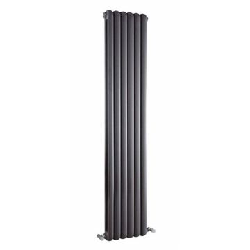 Hudson Reed Salvia Double Panel Designer Radiator 1800mm x 383mm - Anthracite