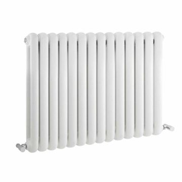 Hudson Reed Salvia Double Panel Designer Radiator 635mm x 863mm - High Gloss White