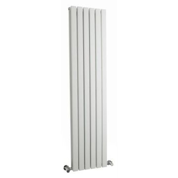 Hudson Reed Sloane Double Panel Designer Radiator 1500mm x 354mm - Satin White