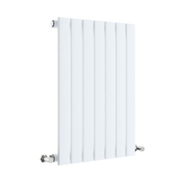 Hudson Reed Sloane Horizontal Single Panel Designer Radiator 600mm x 412mm - High Gloss White