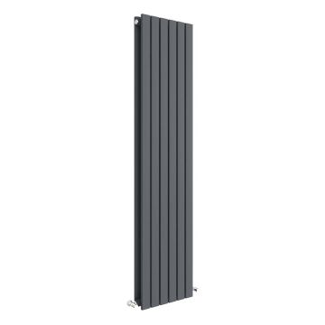 Hudson Reed Sloane Vertical Double Panel Designer Radiator 1500mm x 354mm - Anthracite