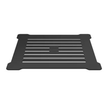 Hudson Reed Square Shower Waste - Black Grill