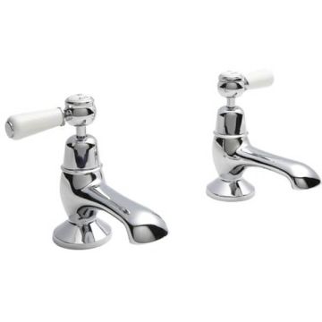 Hudson Reed Topaz Dome Lever Bath Taps - Chrome