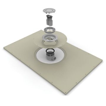 Impey Level-Dec EasyFit Wetroom Floor Former Tray 1500mm x 1200mm