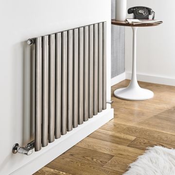 Kartell Aspen Double Designer Stainless Steel Radiator 600mm x 570mm