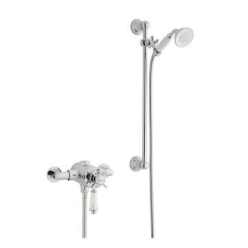 Kartell Klassique Thermostatic Exposed Shower with Adjustable Sliding Rail Kit