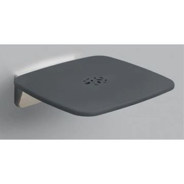 Lakes Series 300 SD Shower Seat 335mm - Chrome/Grey