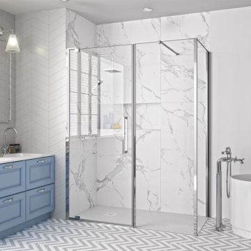 Merlyn 10 Series Pivot Door & Inline Panel 1200mm