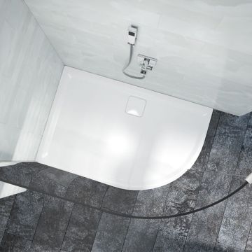 Merlyn Level 25 Offset Quadrant Left Handed Shower Tray 1200mm x 900mm