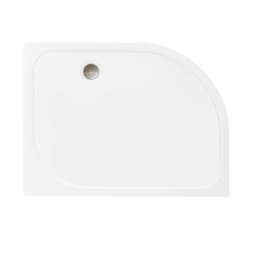 Merlyn MStone Offset Quadrant Left Handed Shower Tray 900mm x 760mm