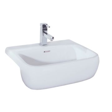 RAK Metropolitan 52cm Semi Recessed Basin 1 Tap Hole