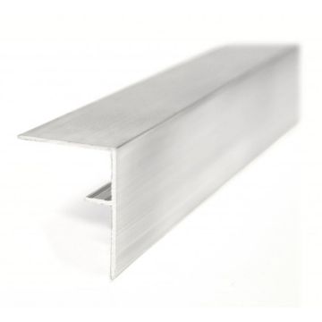 Multipanel Type 101 Aluminium Invisible Internal Corner 2450mm - Mill Finish