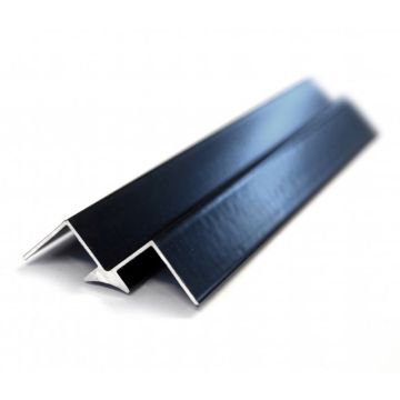 Multipanel Type A Aluminium Internal Corner 2450mm - Matt Black