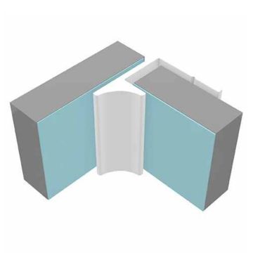 Multipanel Type Y Aluminium Last Corner 2450mm - White