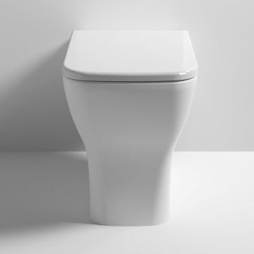 Nuie Ava Square Back To Wall Toilet & Soft Close Seat