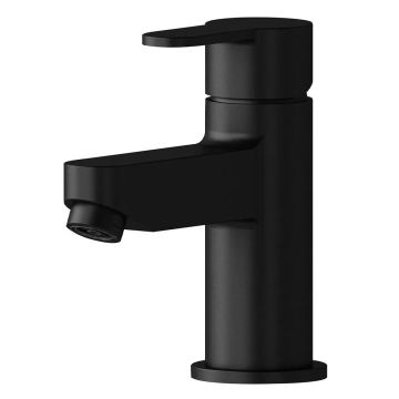 Noveua Acton Mono Basin Mixer & Click Clack Waste - Matt Black