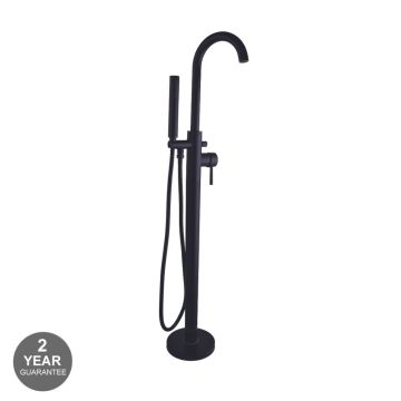 Noveua Clapham Freestanding Bath Shower Mixer - Matt Black