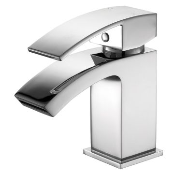 Noveua Farringdon Mini Mono Basin Mixer & Click Clack Waste - Chrome