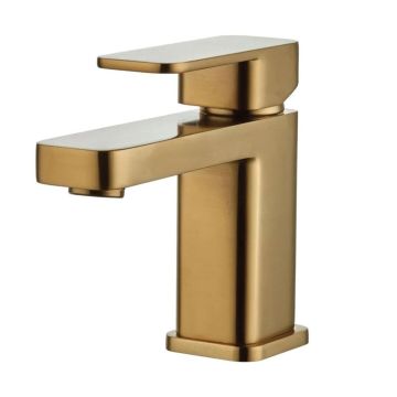 Noveua Newbury Mono Basin Mixer & Click Clack Waste - Brushed Brass