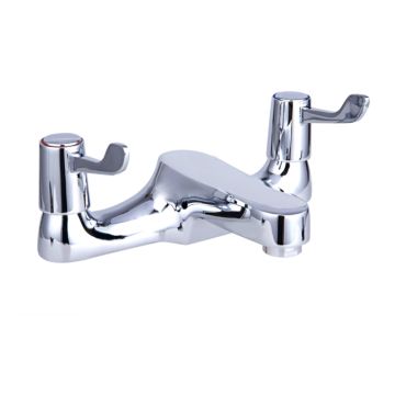 Noveua Richmond 3" Lever Deck Mounted Bath Filler - Chrome