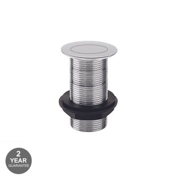 Noveua Click Clack Unslotted Basin Waste - Chrome