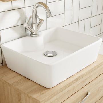 Nuie Tide 480mm 1 Tap Hole Counter Top Vessel Basin 