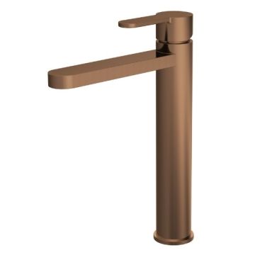 Nuie Arvan Tall Basin Mixer - Brushed Bronze