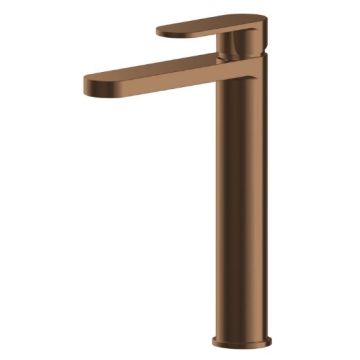 Nuie Binsey Tall Basin Mixer - Brushed Bronze