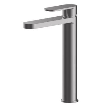 Nuie Binsey Tall Basin Mixer - Brushed Pewter