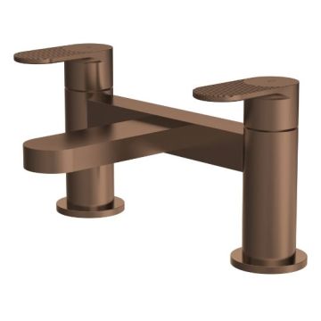 Nuie Cyprus Fluted Bath Filler - Brushed Bronze