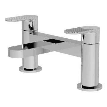 Nuie Cyprus Fluted Bath Filler - Chrome