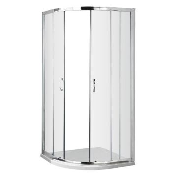 Nuie Ella 6mm Quadrant Shower Enclosure 700mm x 700mm - Chrome