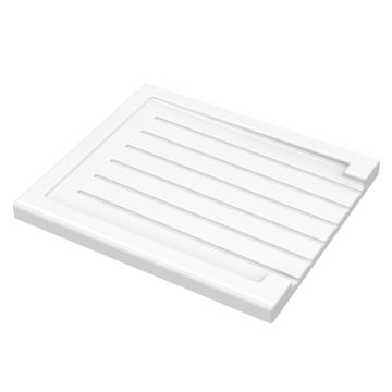 Nuie Fireclay Ridged Sink Drainer 545mm x 467mm - White