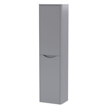 Nuie Lunar 356mm Wall Hung Tall Unit - Satin Grey