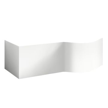 Nuie Acrylic 1600mm P-Bath Front Panel - Gloss White