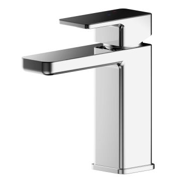 Nuie Windon Eco Mono Basin Mixer with Push Button Waste - Chrome