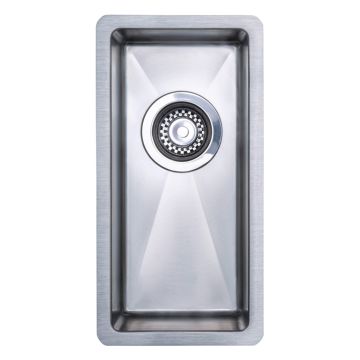 Prima R10 Stainless Steel Inset / Undermount Sink with 0.5 Bowl & Waste 220mm