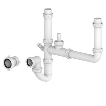 Prima Two Bowl Sink Plumbing Kit