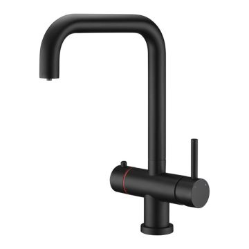 Prima+ 1 Tap Hole 3 in 1 Hot Sink Mixer with Tank & Filter BPR405 - Matt Black